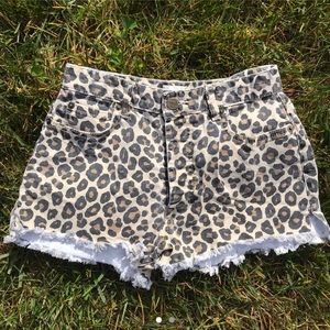 Cheetah print shorts